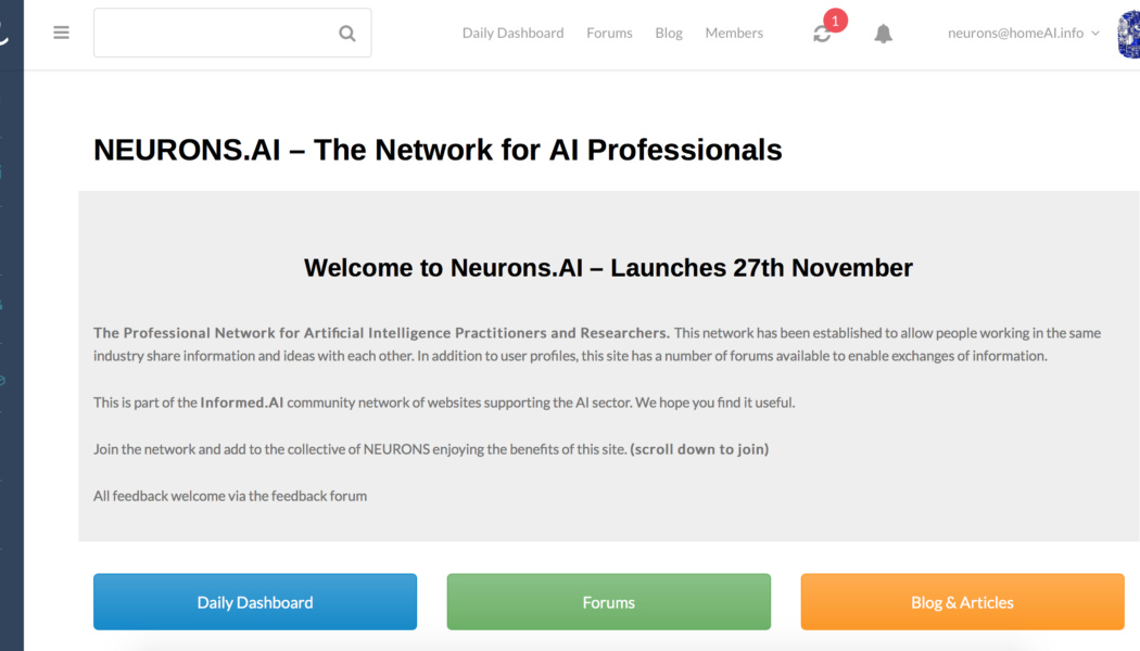 Press Release – Neurons.AI Launches – The Network for AI Professionals